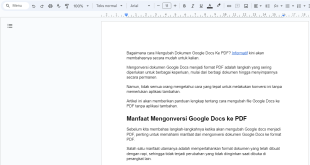 Cara Mengubah Dokumen Google Docs ke PDF